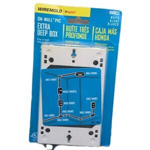 Wiremold White, Extra Deep Switch/Outlet Box, NMW35 [94]